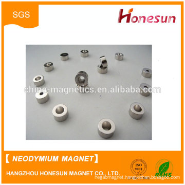 Strong Neodymium NdFeB magnets N52 Ni plated ring magnets sintered